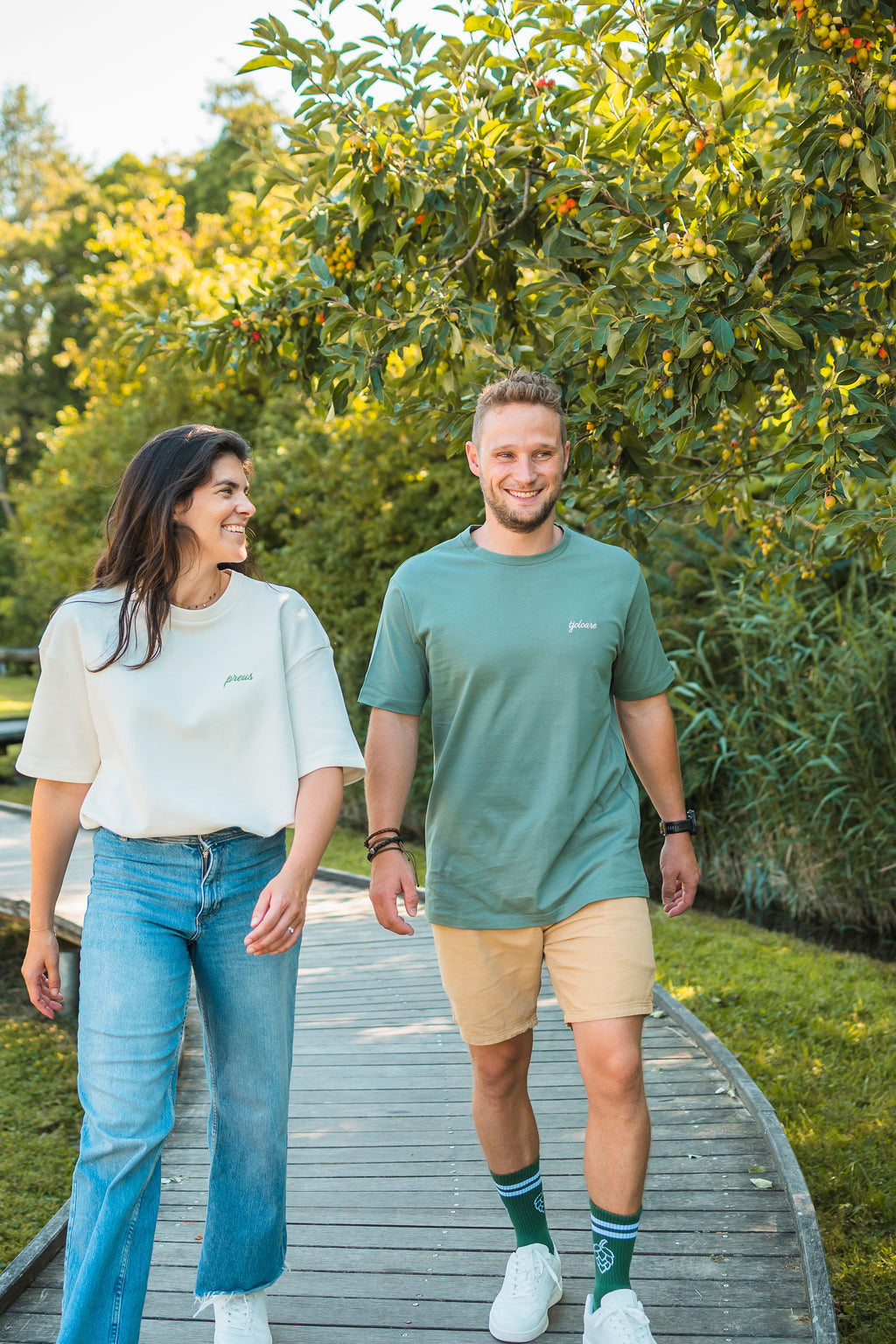 POP’s T-shirt Groen Regular – Tjoloare