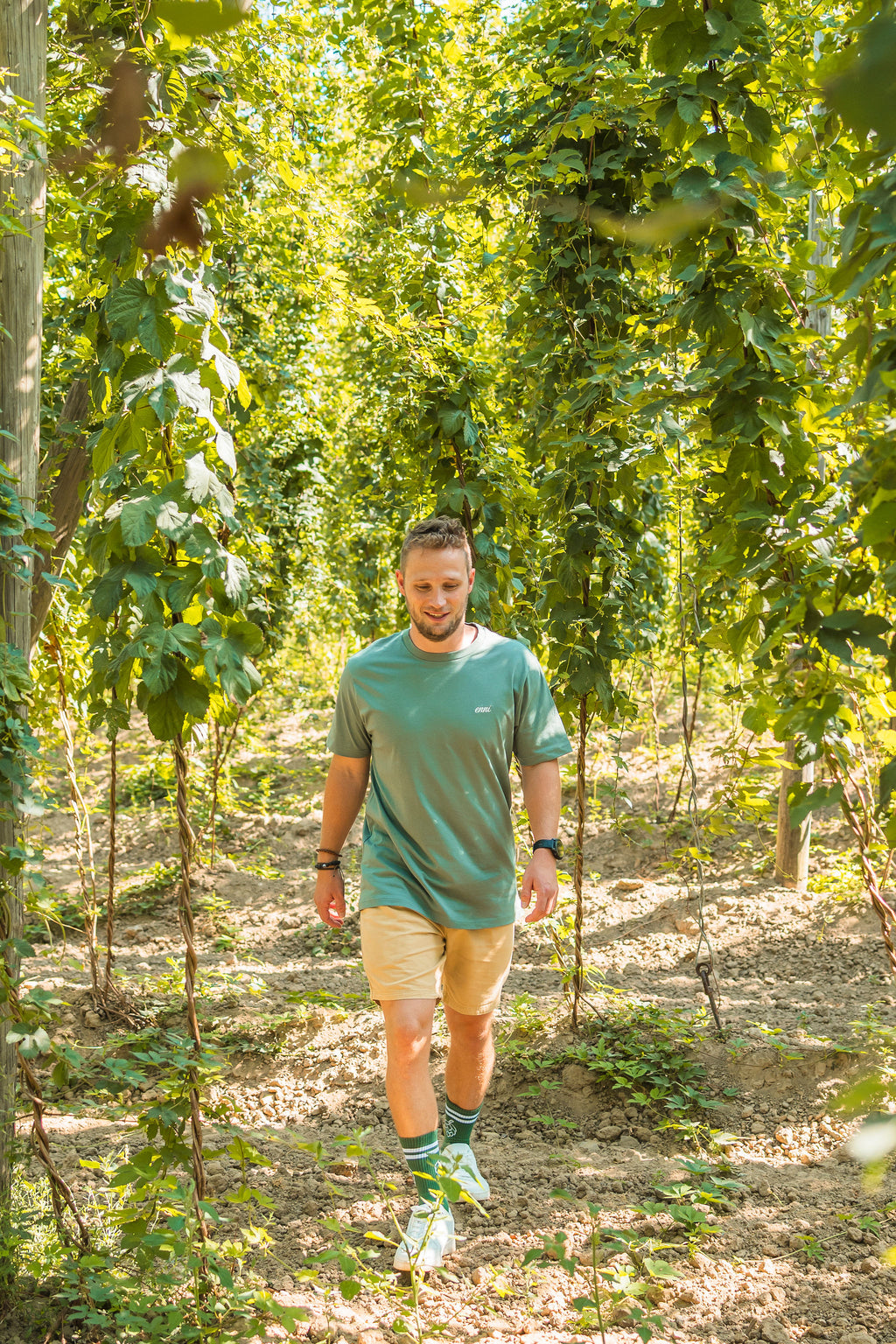 POP's sokken - Groen-wit outline