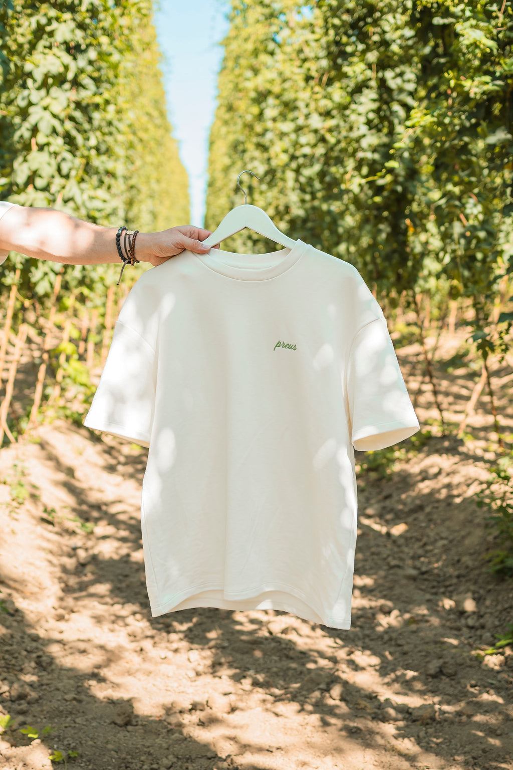 POP’s T-shirt Ecru Oversized Heren – Preus